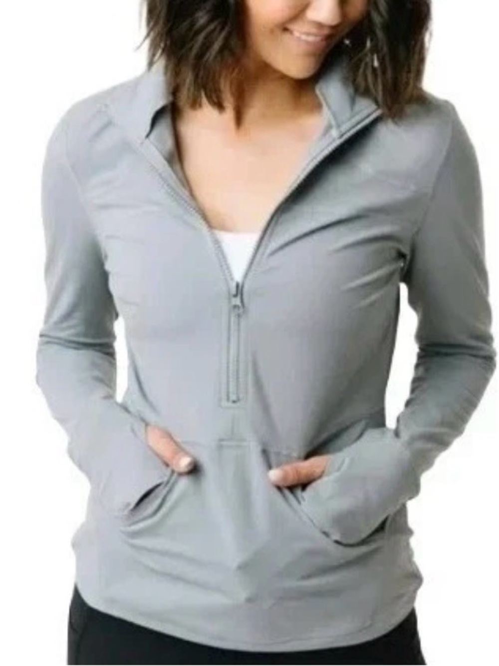 ZYIA Active Performance Athleisure Buttery Soft Contemporary Pull-Over Sz Large